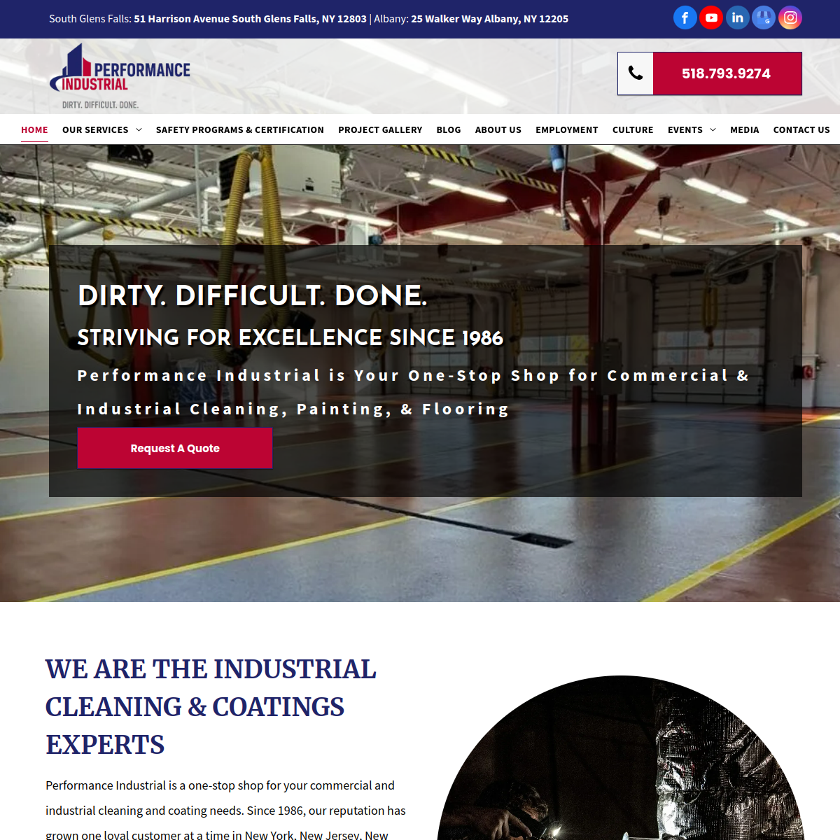 Screenshot of Performance Industrial