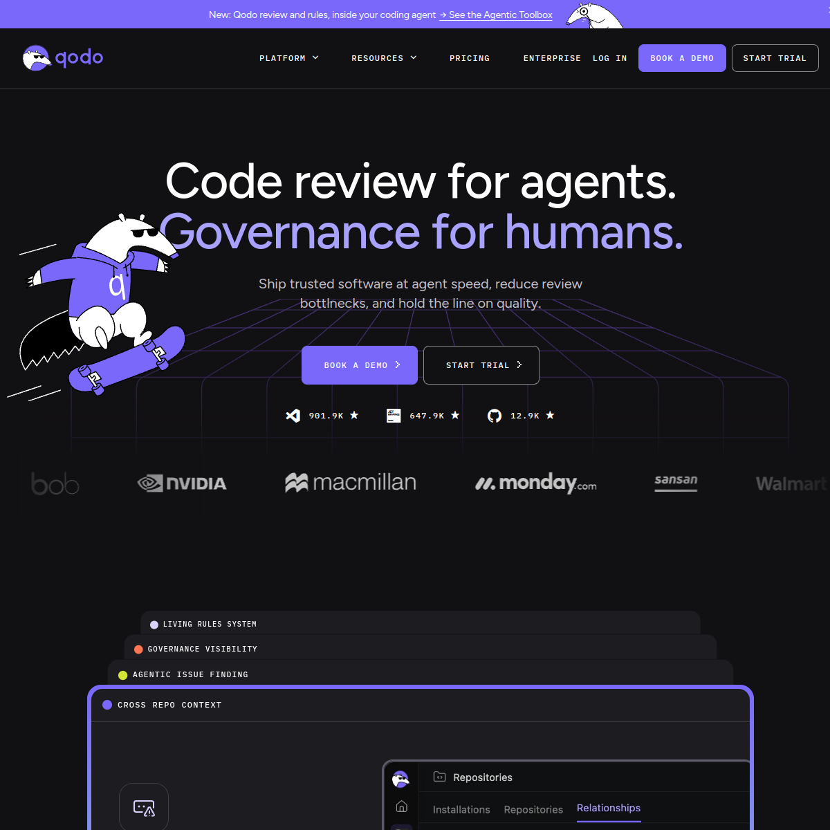 Screenshot of Qodo