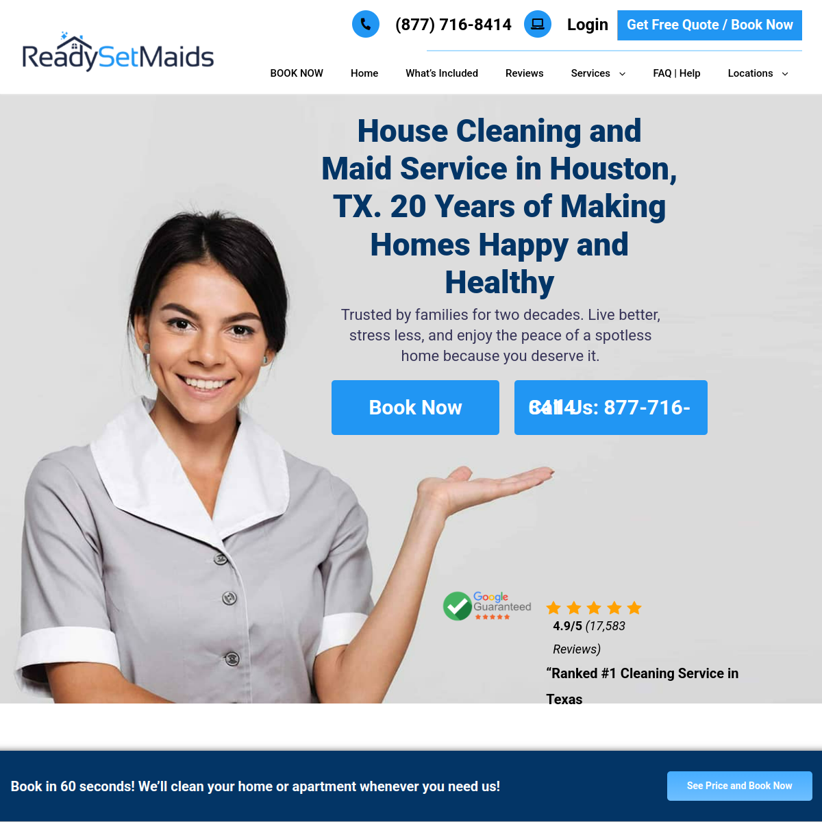 Screenshot of Ready Set Maids