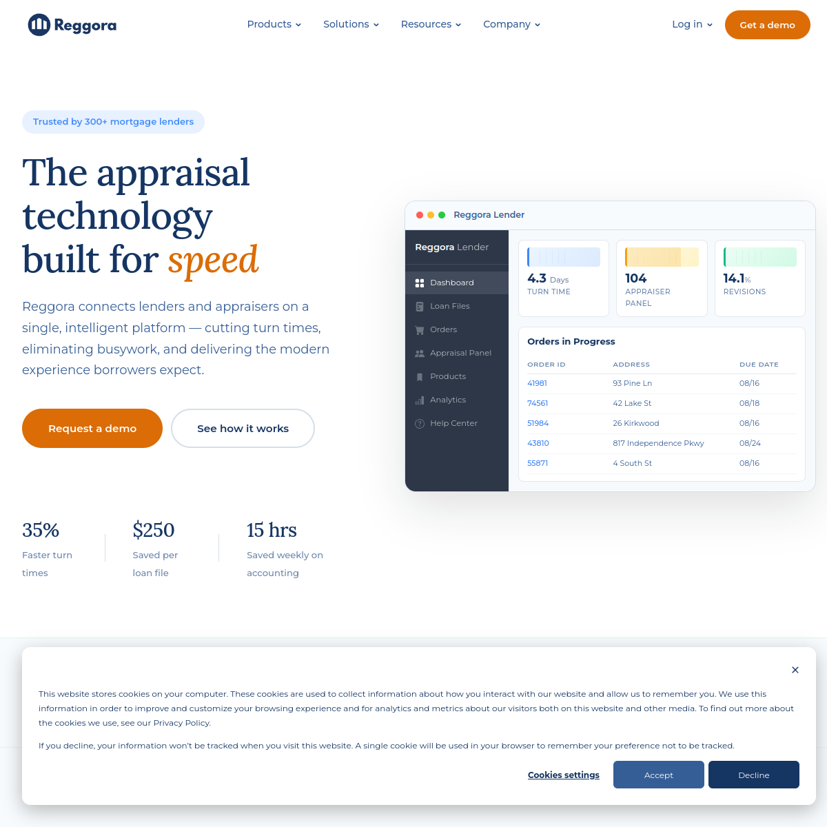 Screenshot of Reggora