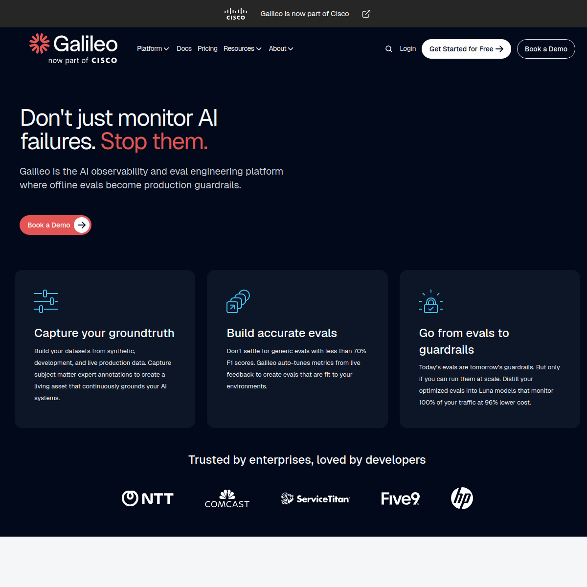 Screenshot of Galileo
