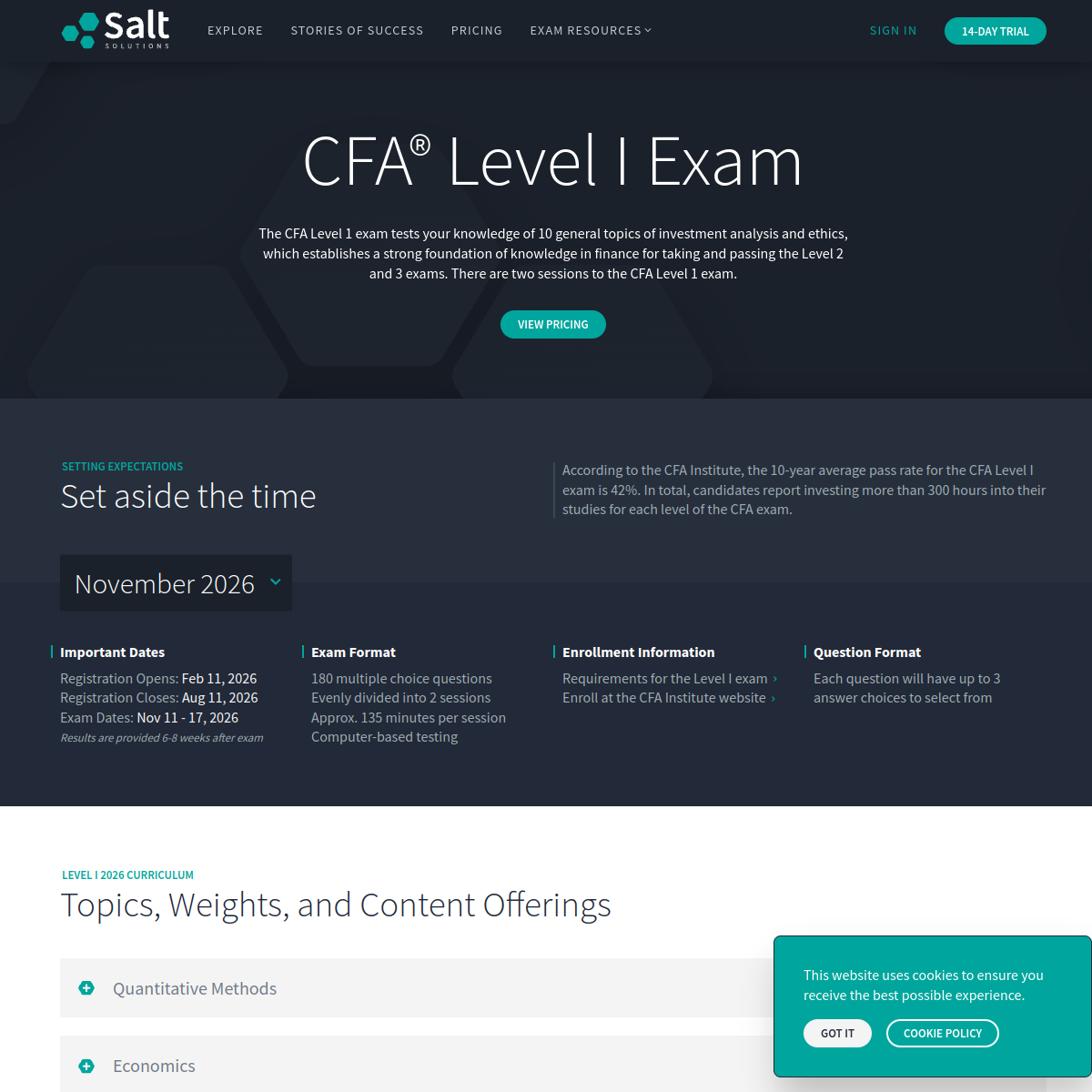 Screenshot of Salt Solutions