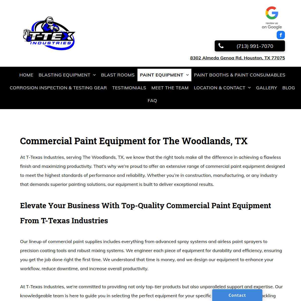 Screenshot of T-Texas Industries