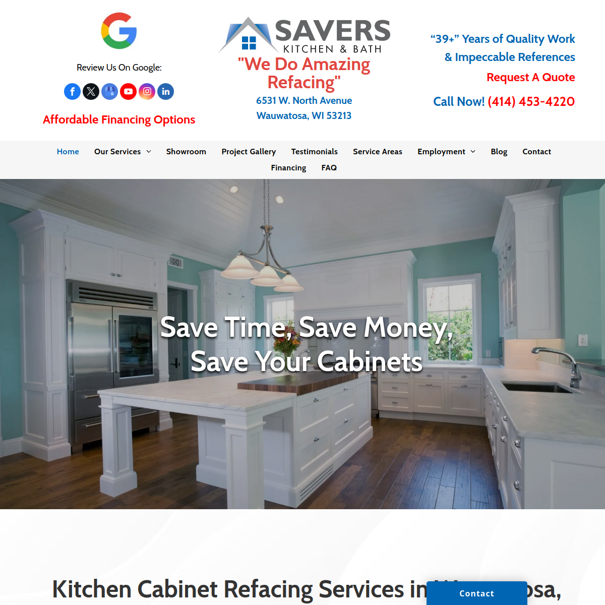 Screenshot of Savers Kitchen & Bath