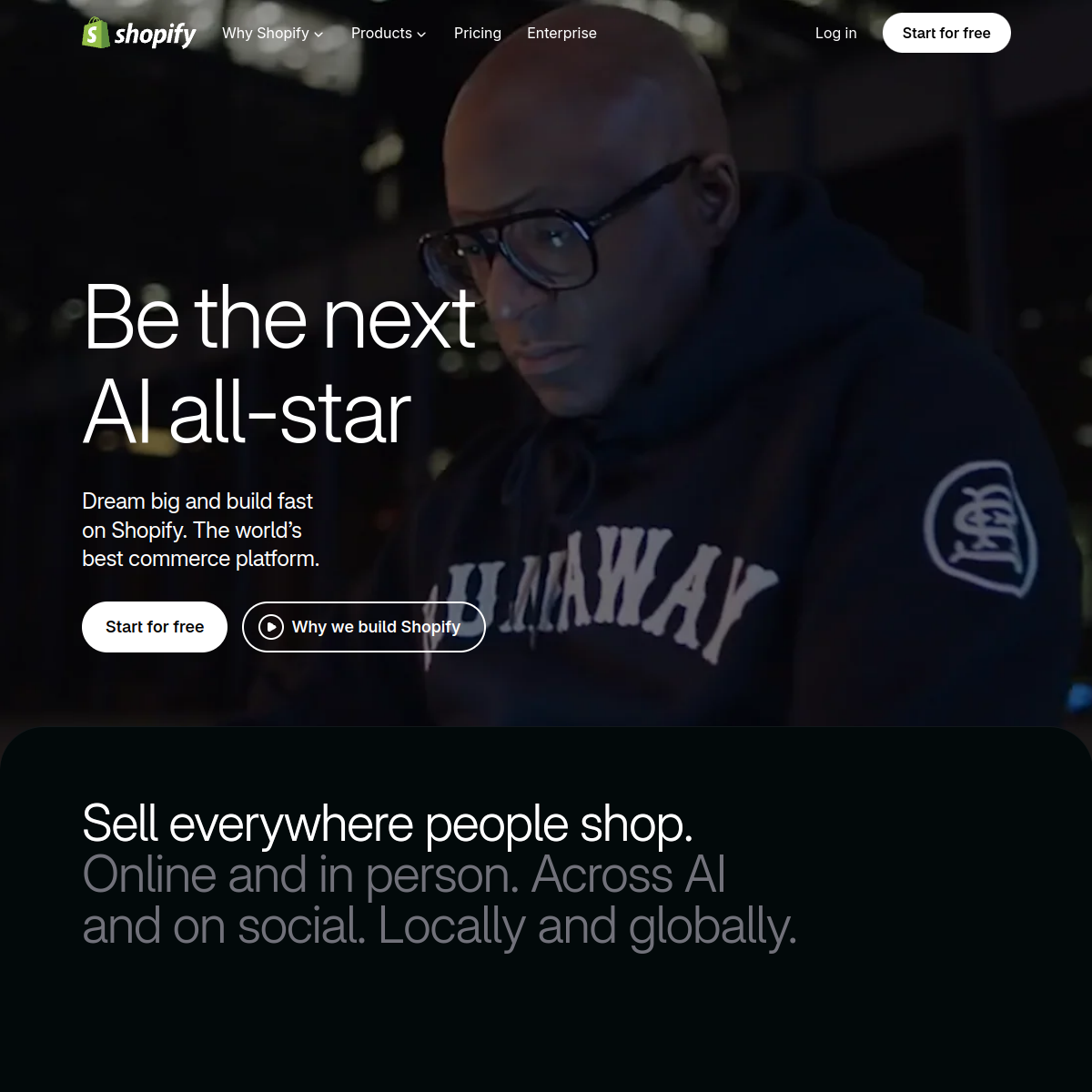 Screenshot of shopify.com
