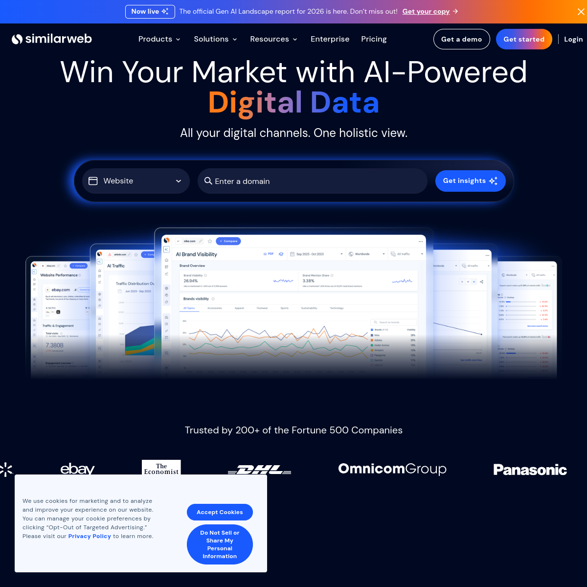 Screenshot of Similarweb