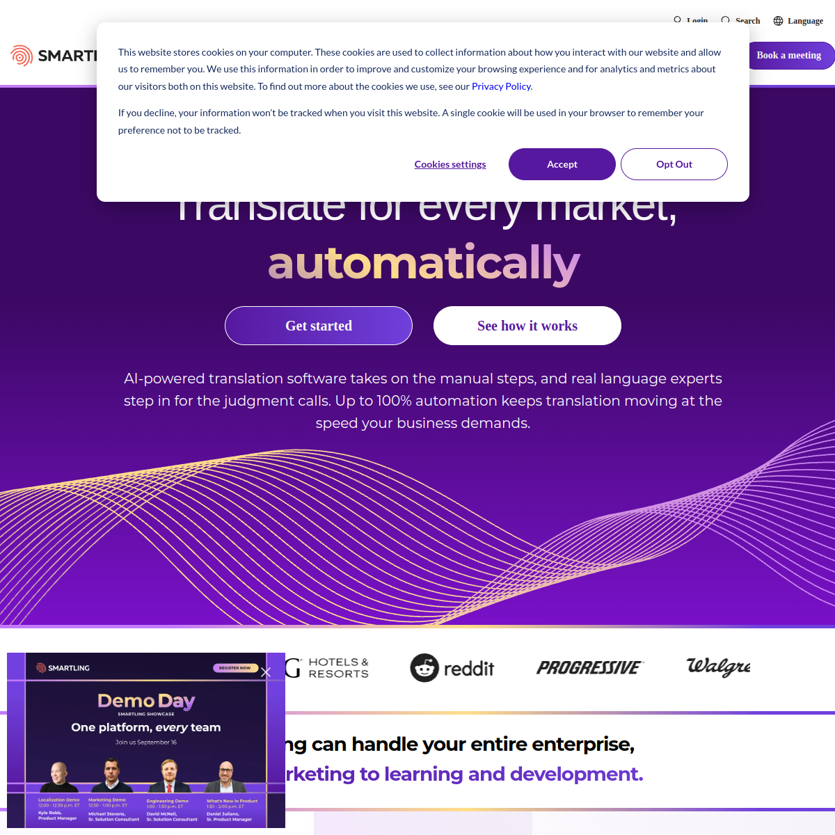 Screenshot of Smartling