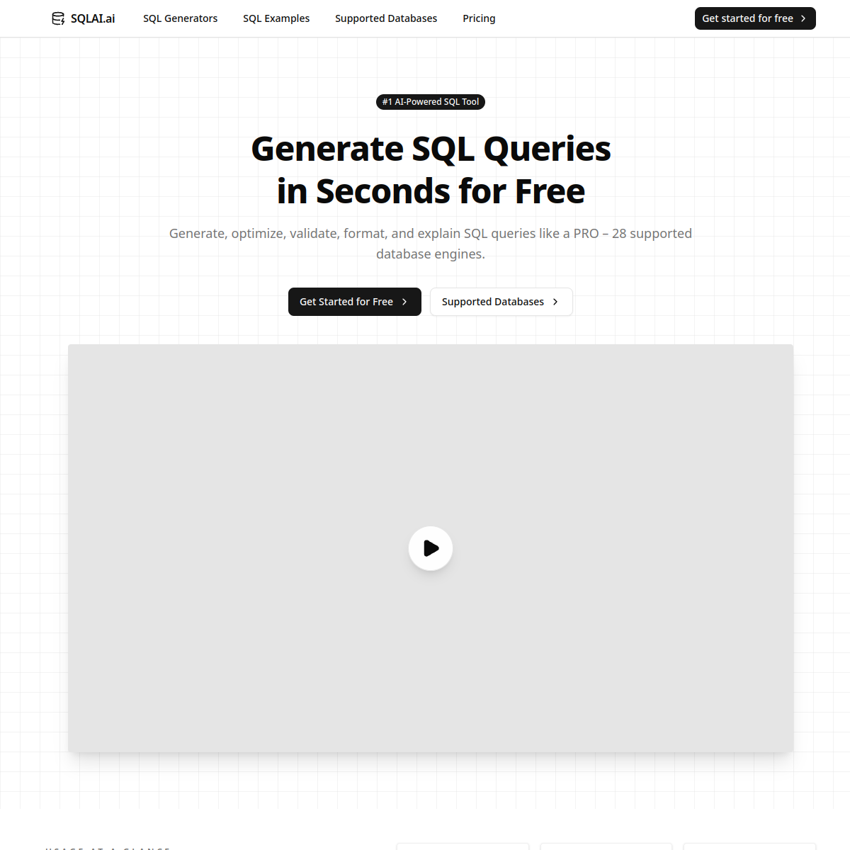 Screenshot of SQLAI.ai