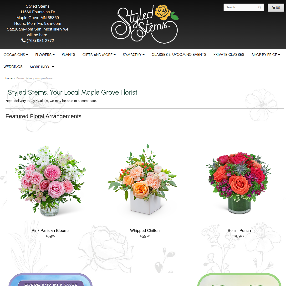 Screenshot of Styled Stems