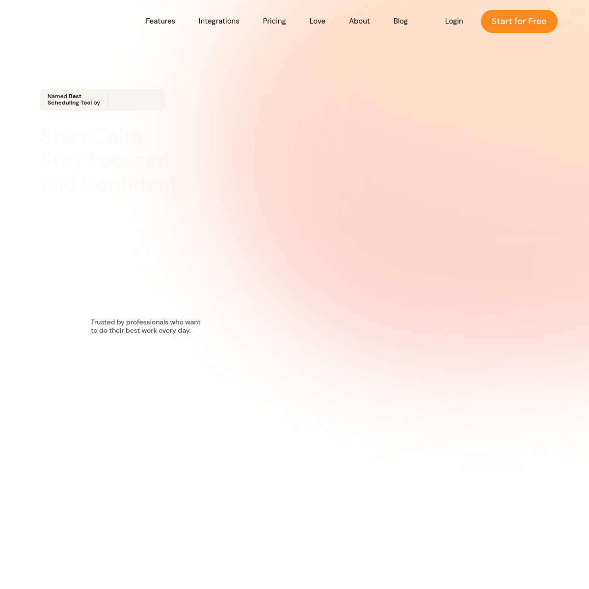 Screenshot of Sunsama