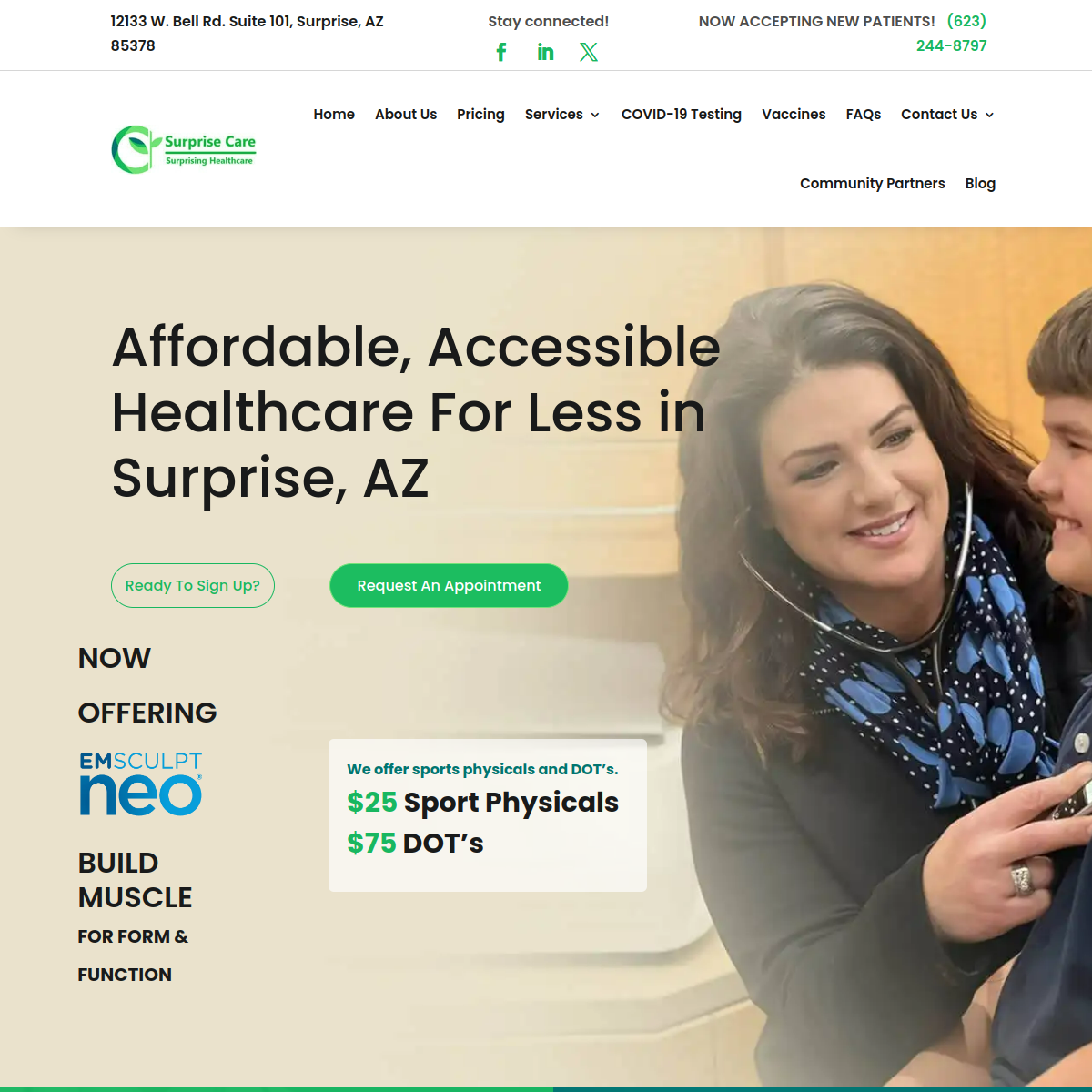 Screenshot of Surprise Care
