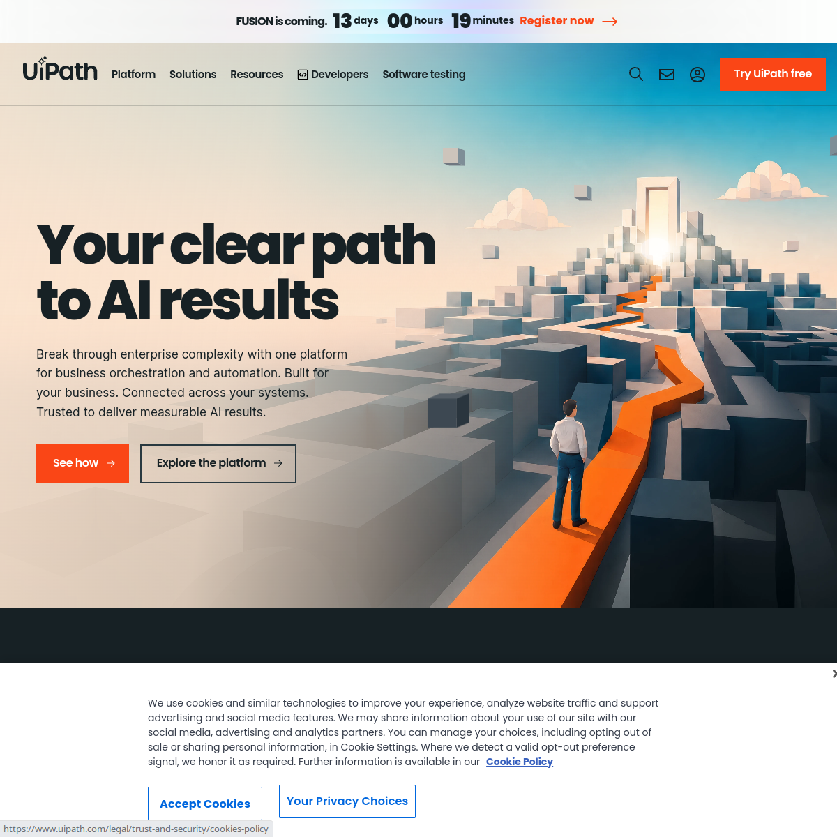 Screenshot of UiPath