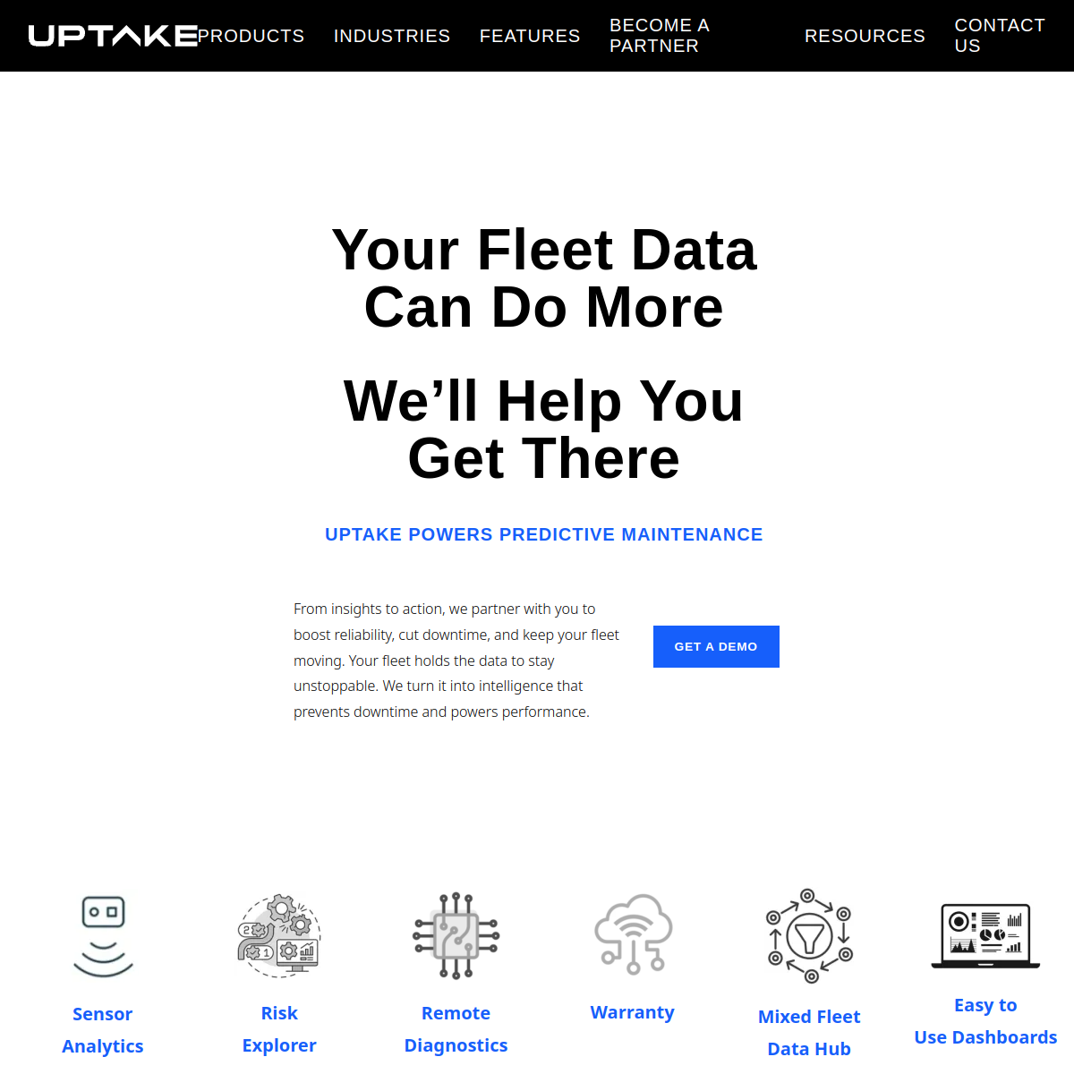 Screenshot of Uptake
