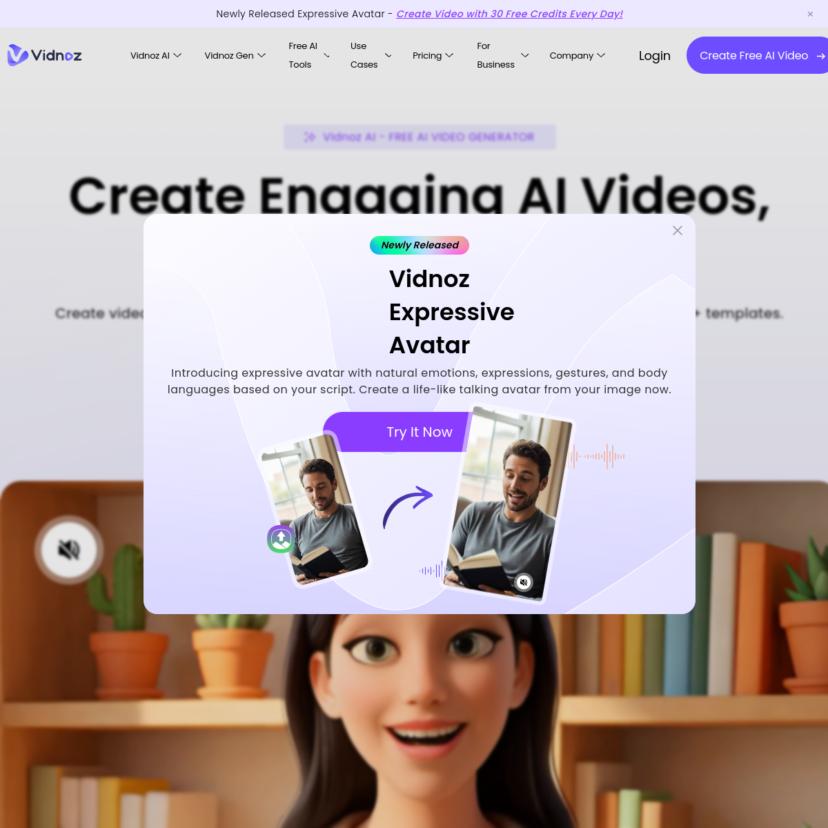 Screenshot of Vidnoz