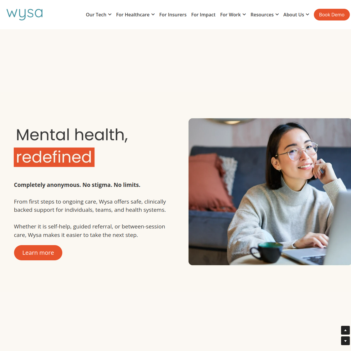 Screenshot of Wysa