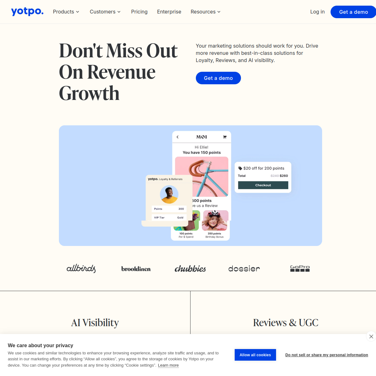 Screenshot of Yotpo