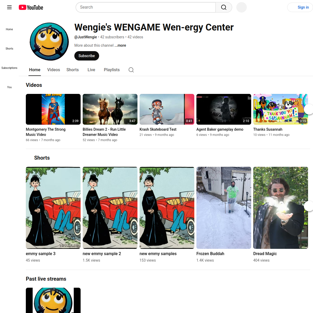 Preview of Just Wengie YouTube channel