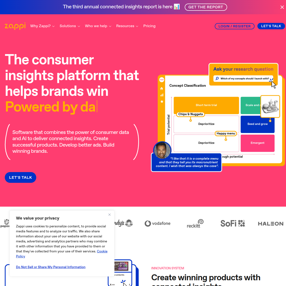 Screenshot of Zappi