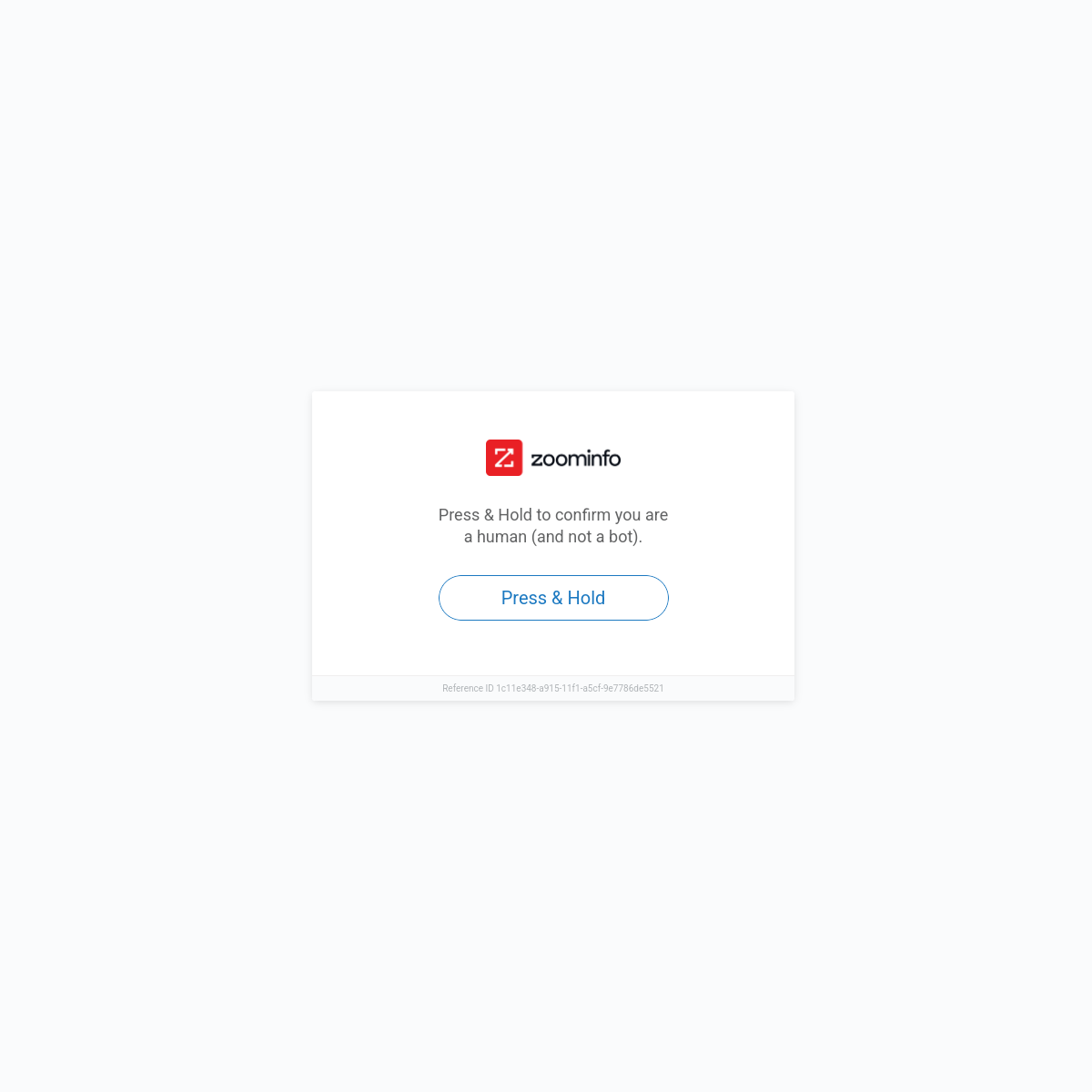 Screenshot of ZoomInfo