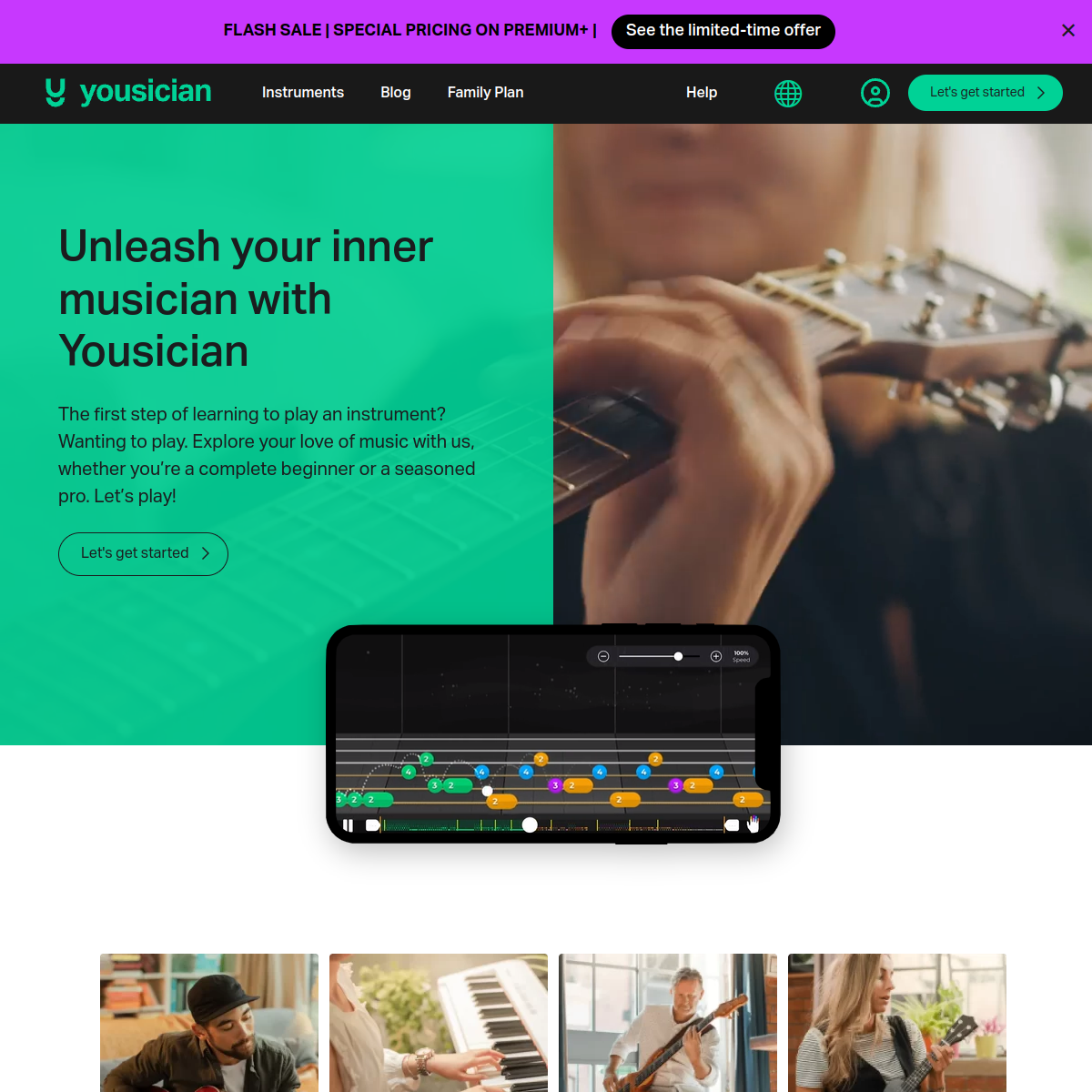 Screenshot of Yousician