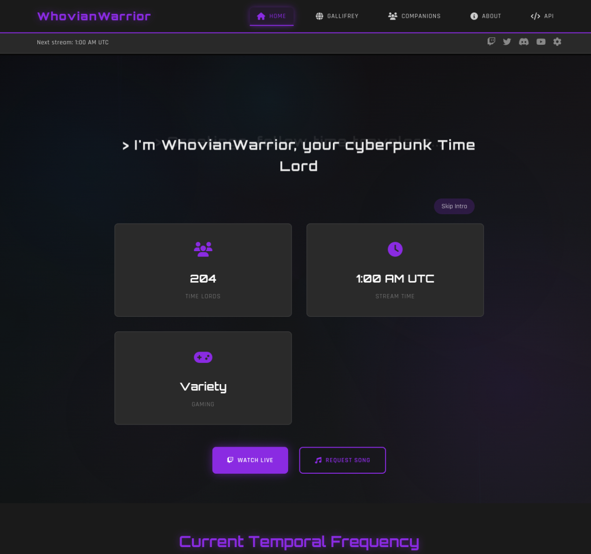 Screenshot preview of Whovian Warrior