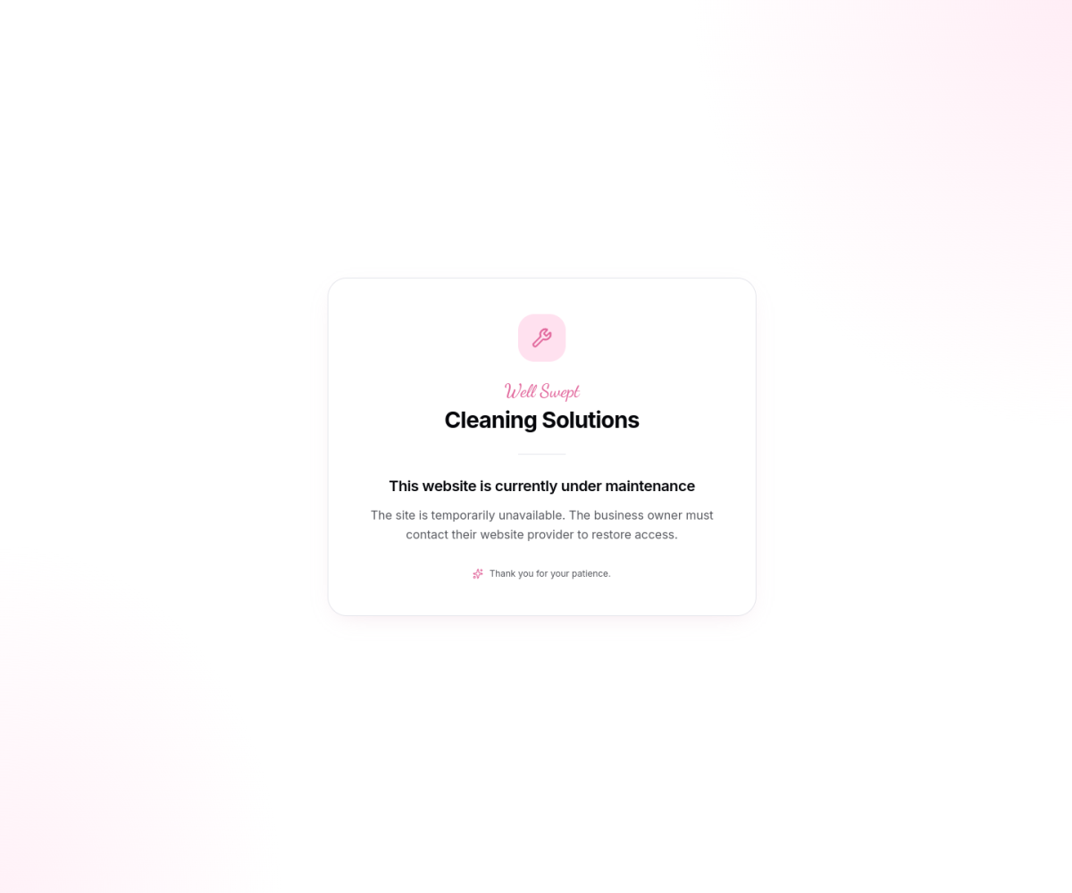 Preview of Well Swept Cleaning Solutions