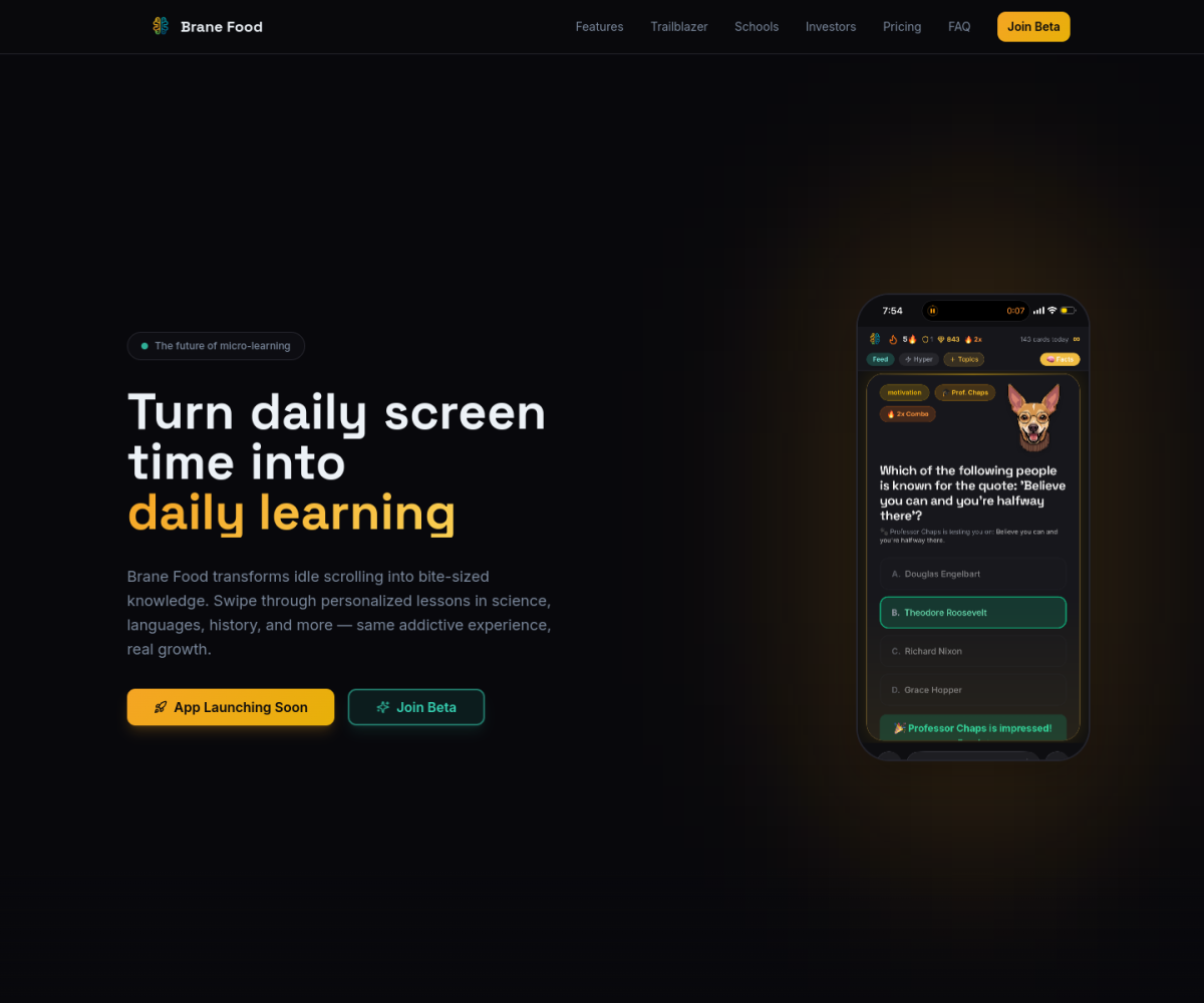 Brane — website preview