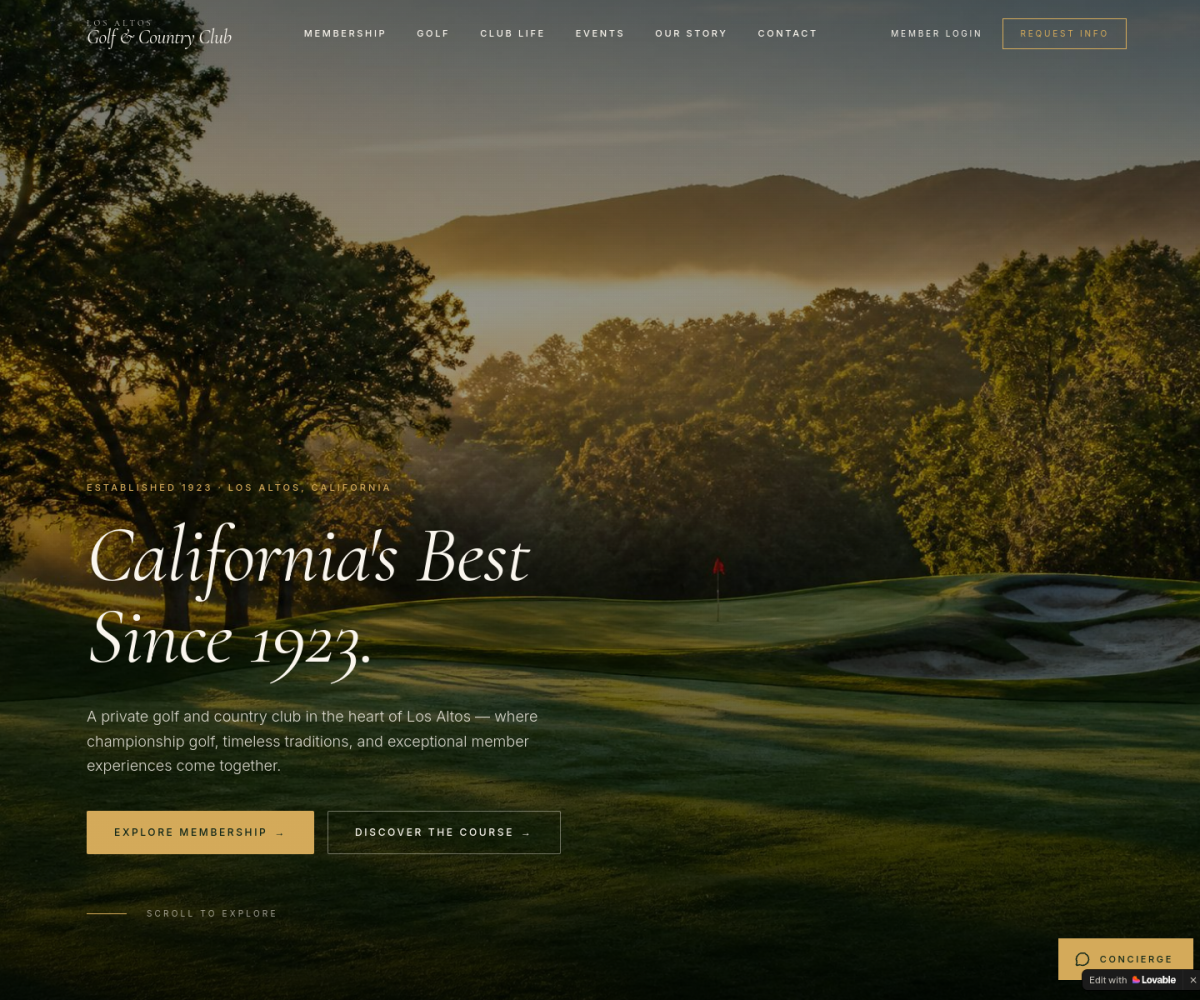 Gilded Greens Rebuild — website preview