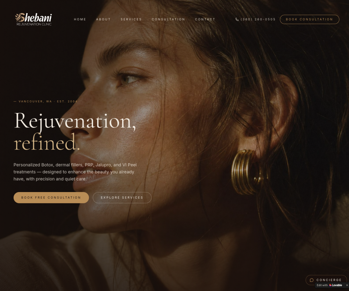 Glam Scrape Renaissance — website preview
