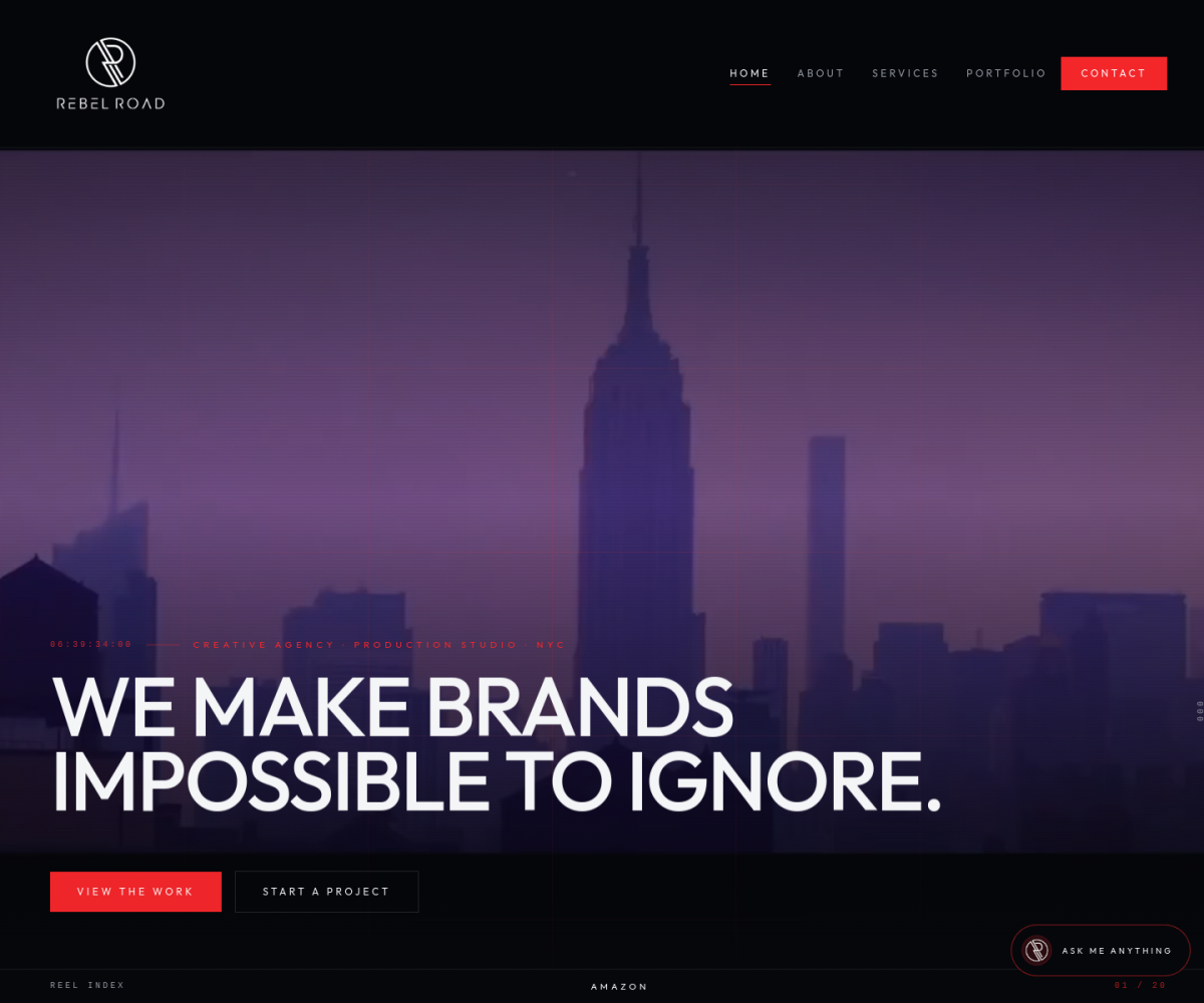 Rebel Road — website preview