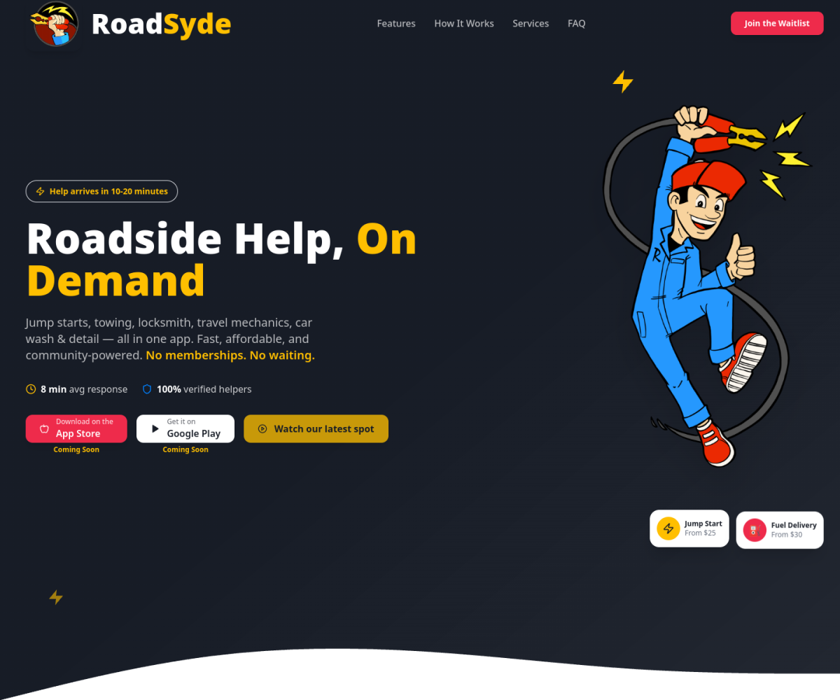 Roadsyde — website preview