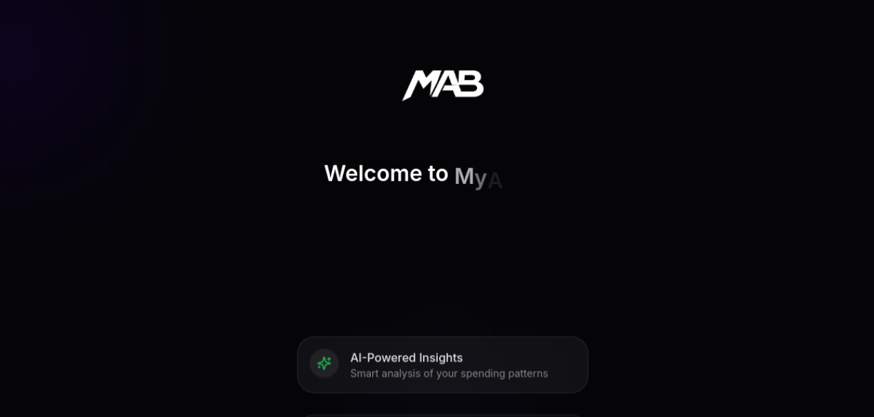 My AI Bank website screenshot