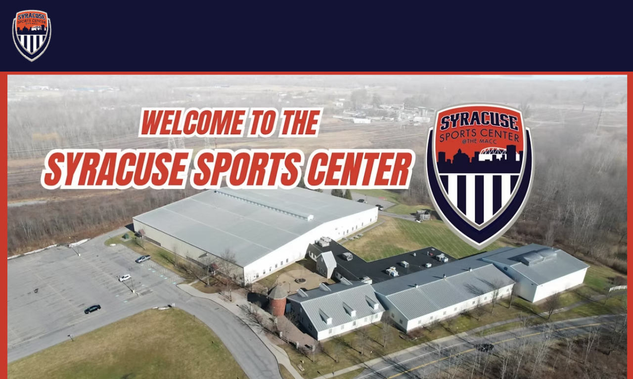 Syracuse Sports Center website screenshot