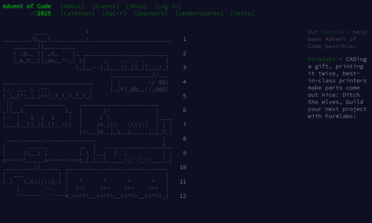 Advent of Code screenshot