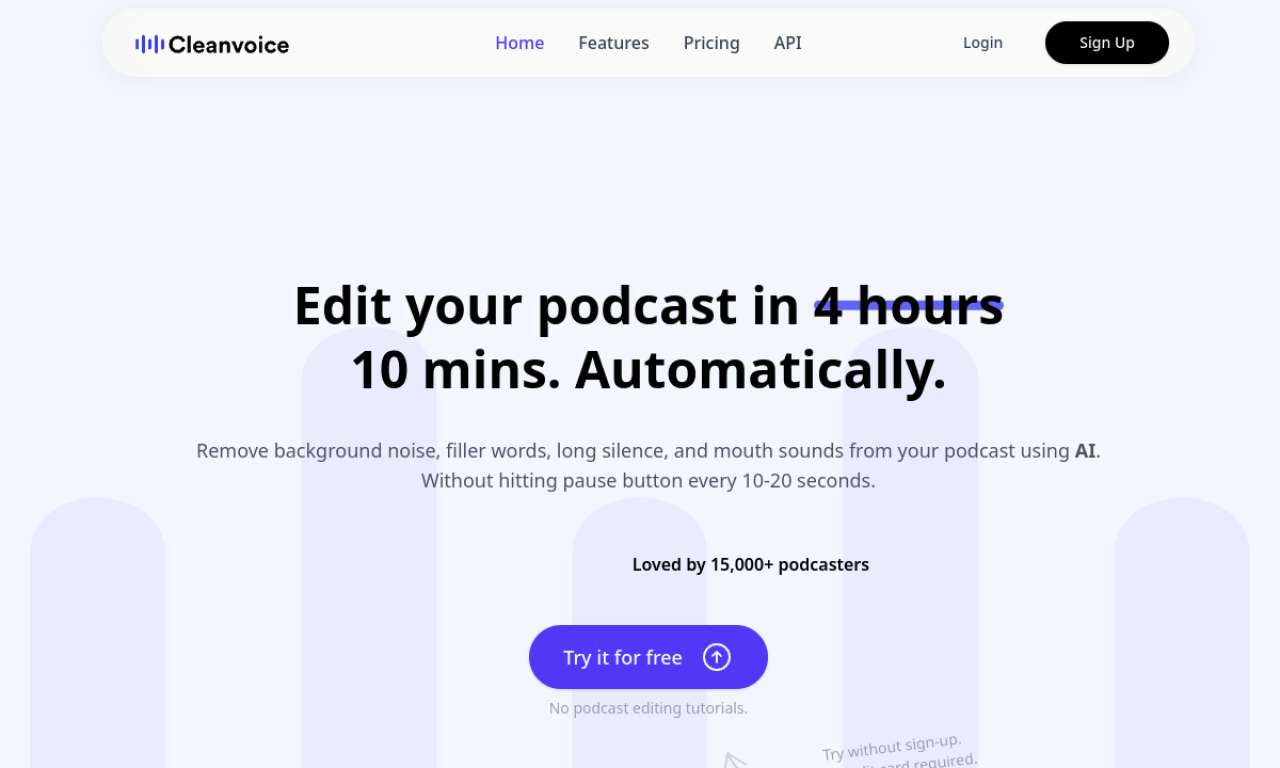 Cleanvoice screenshot