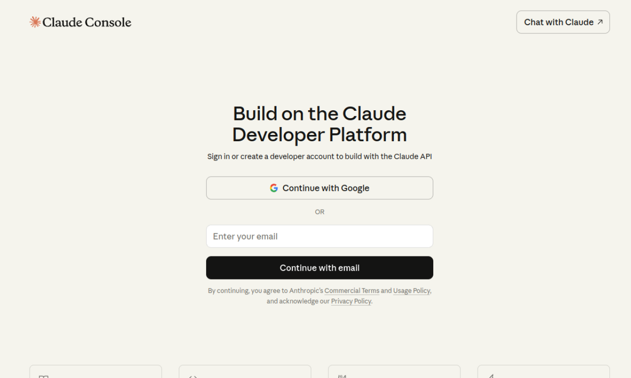 Anthropic API screenshot