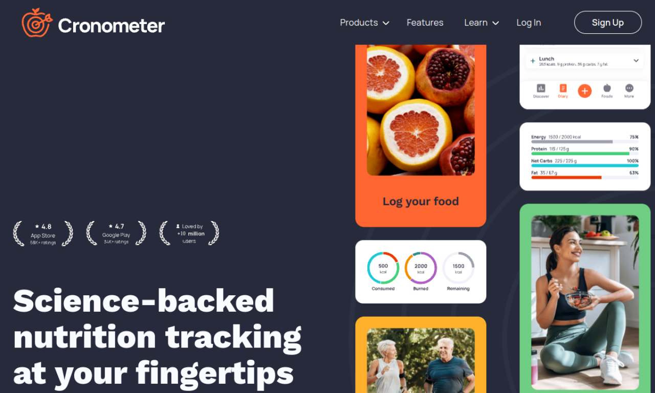 Cronometer screenshot