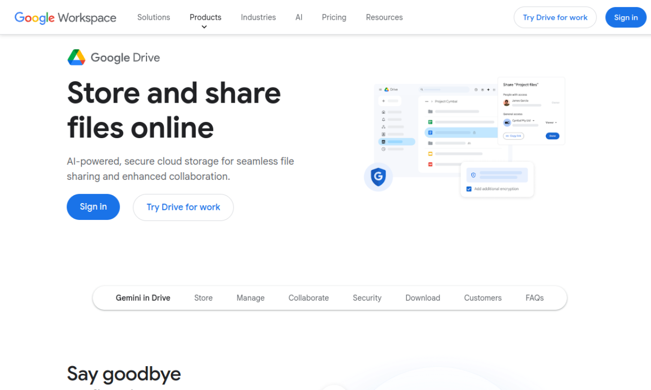 Google Drive screenshot
