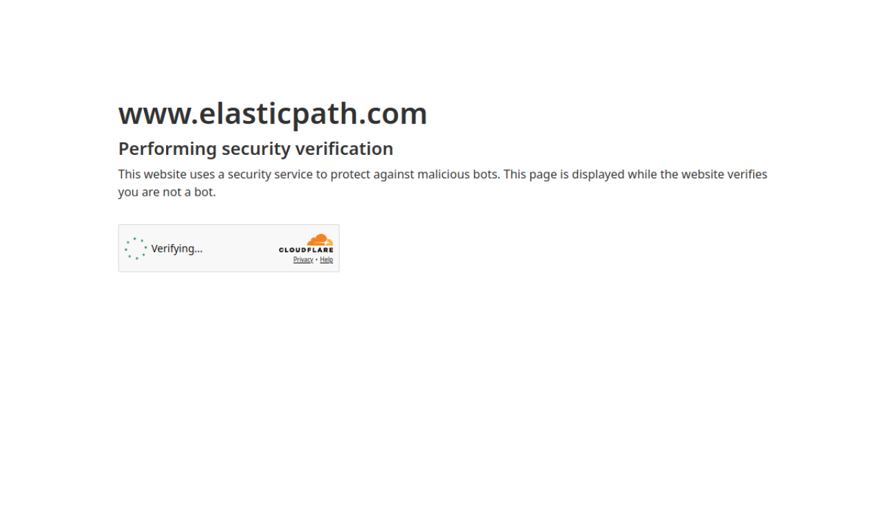Elastic Path screenshot