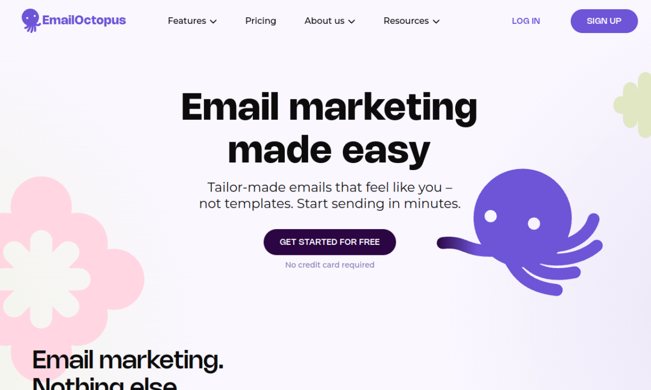 EmailOctopus screenshot