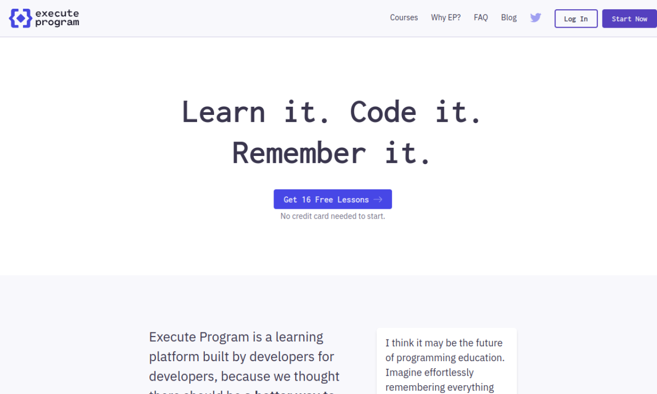 Execute Program screenshot