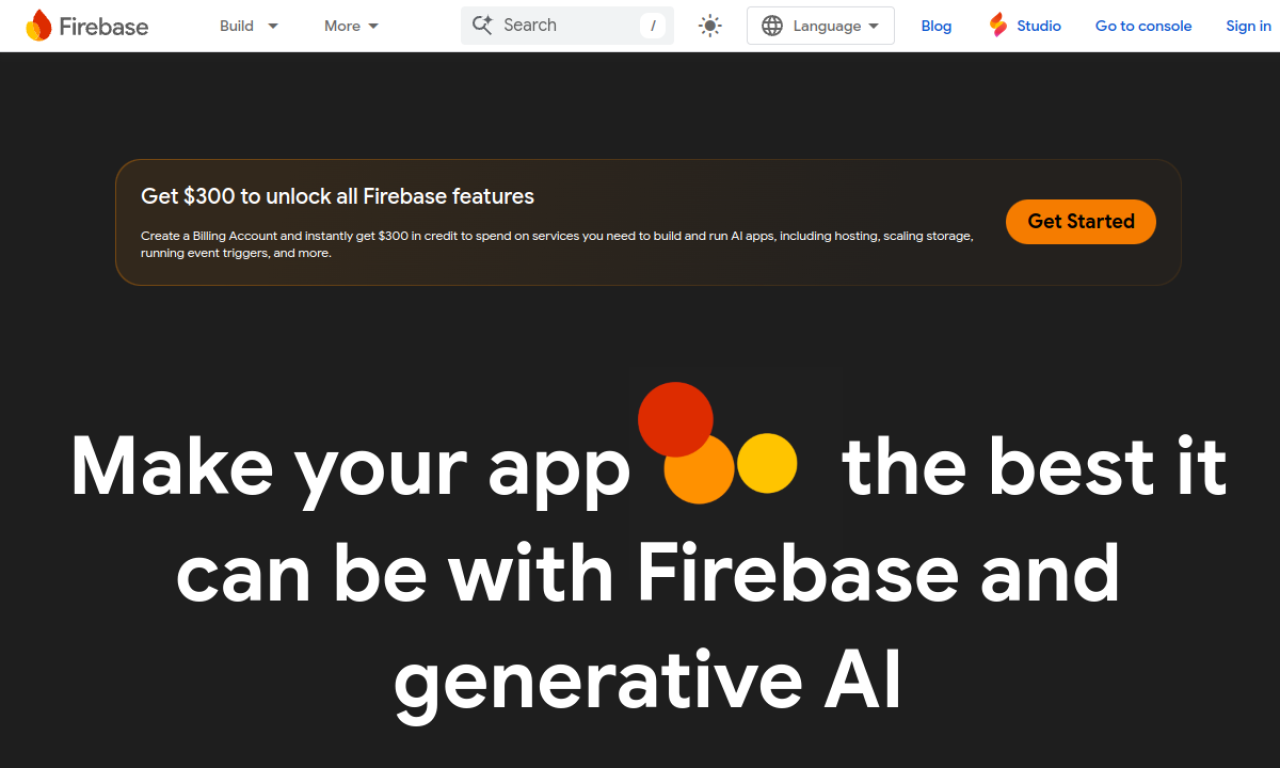 Firebase screenshot