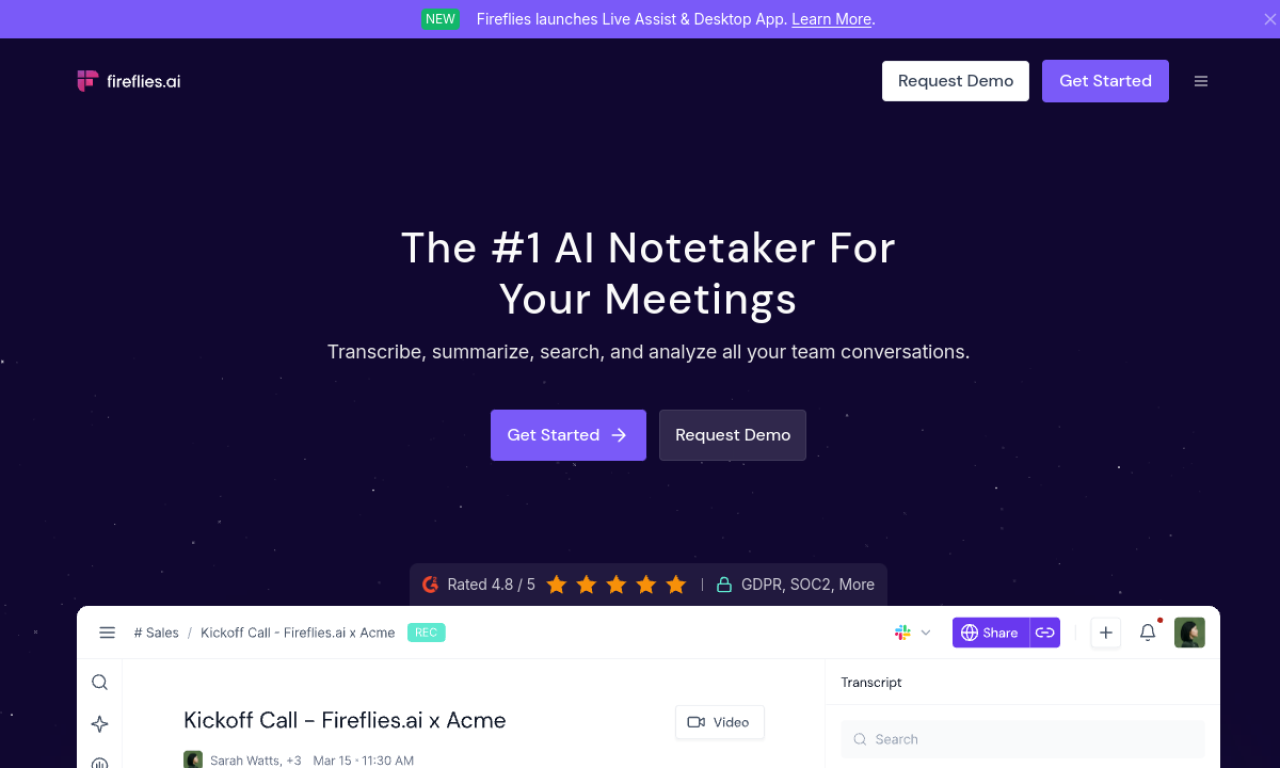 Fireflies screenshot