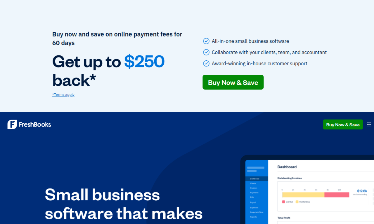 FreshBooks screenshot