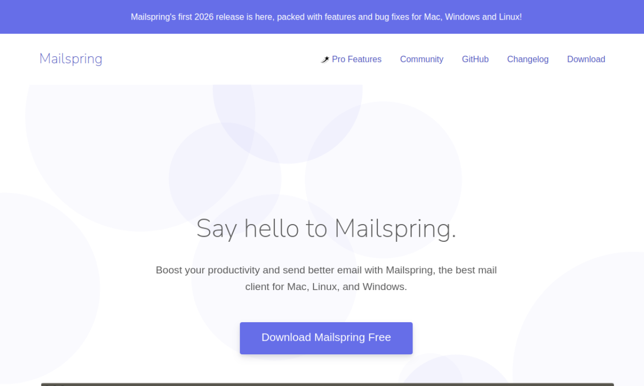 Mailspring screenshot