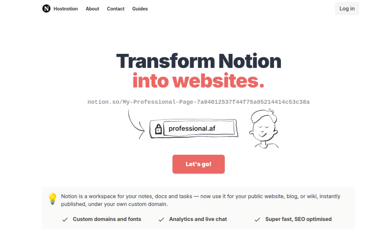 HostNotion screenshot