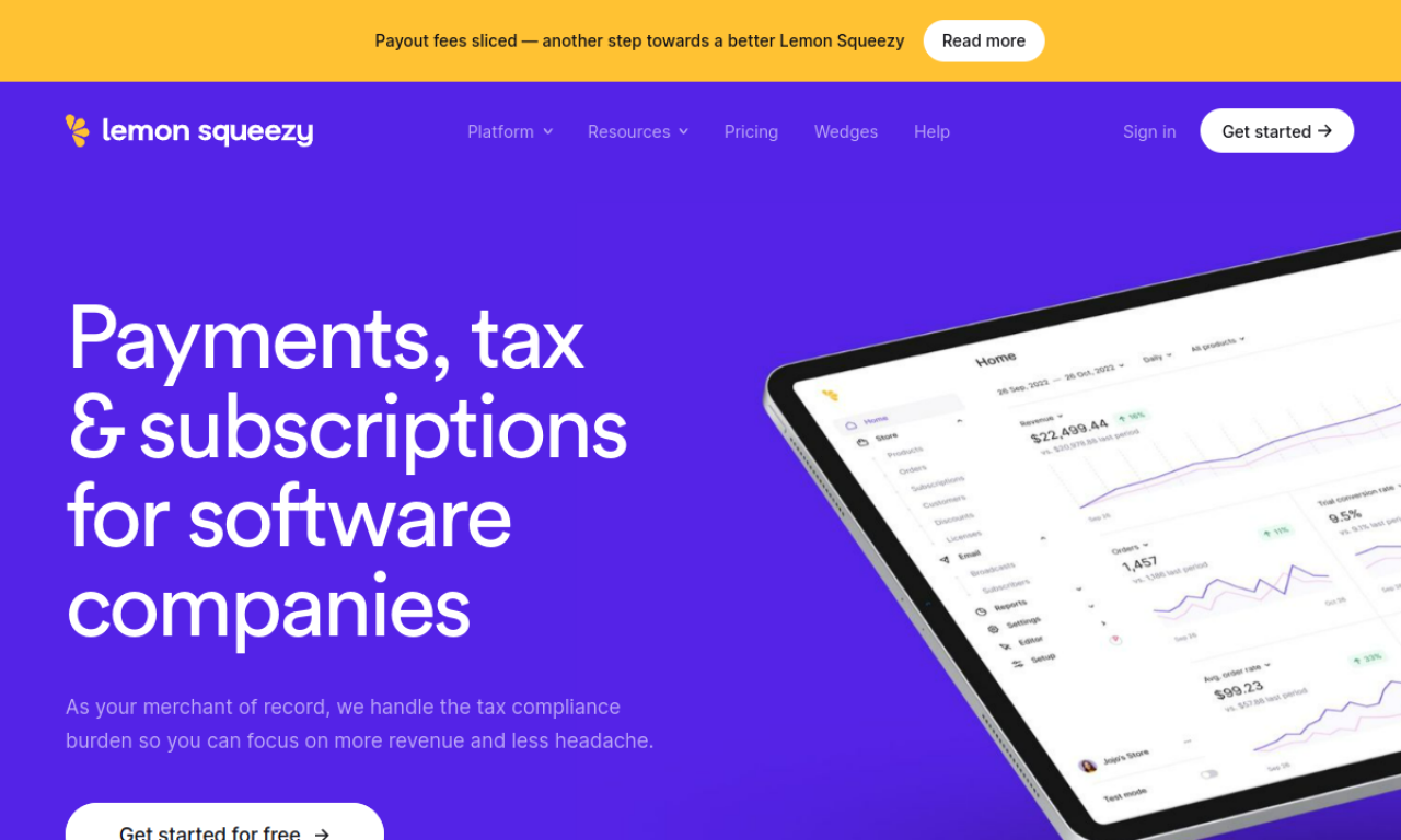 Lemon Squeezy screenshot