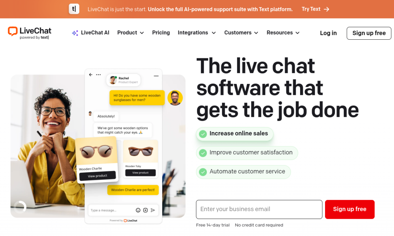 LiveChat screenshot