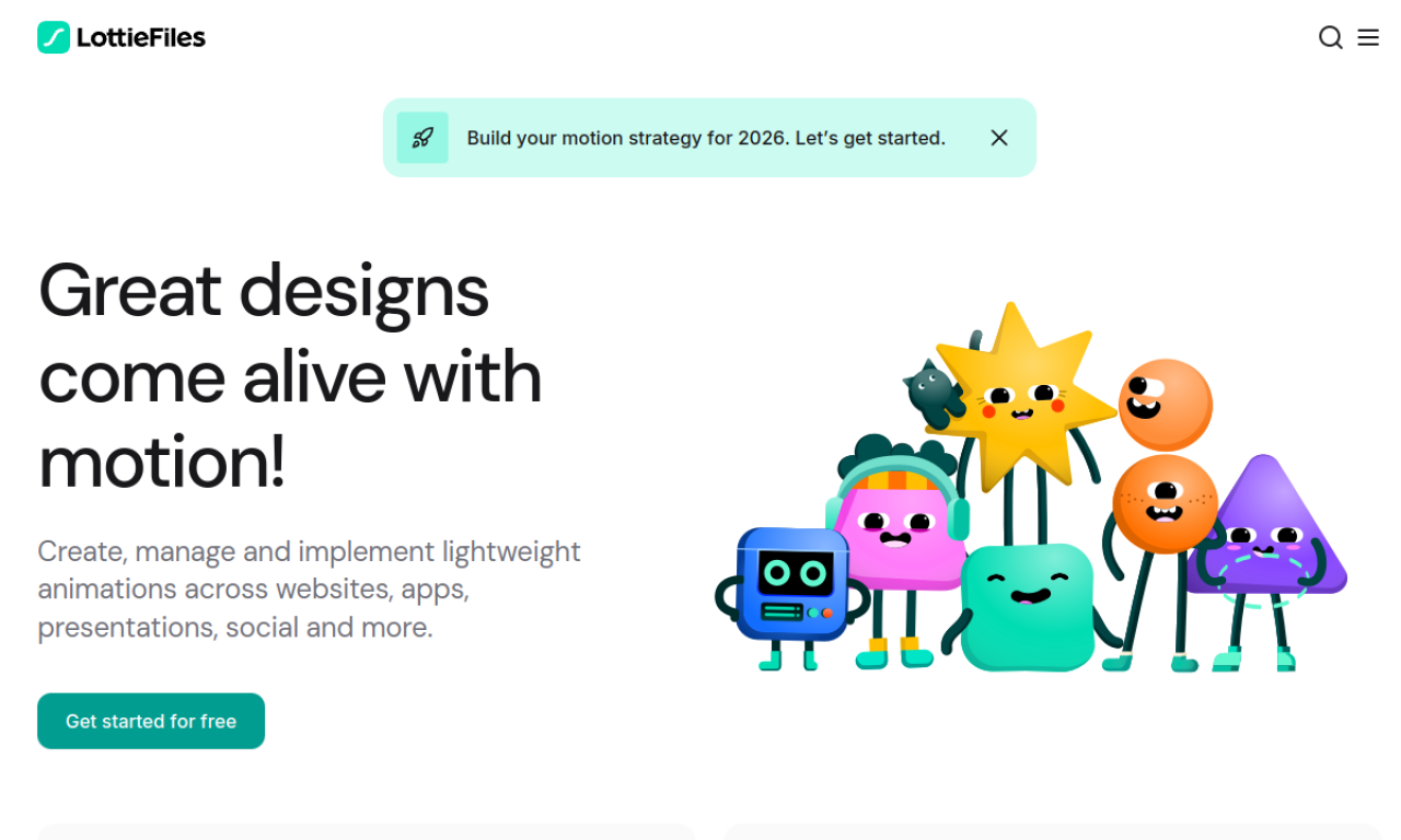 LottieFiles screenshot