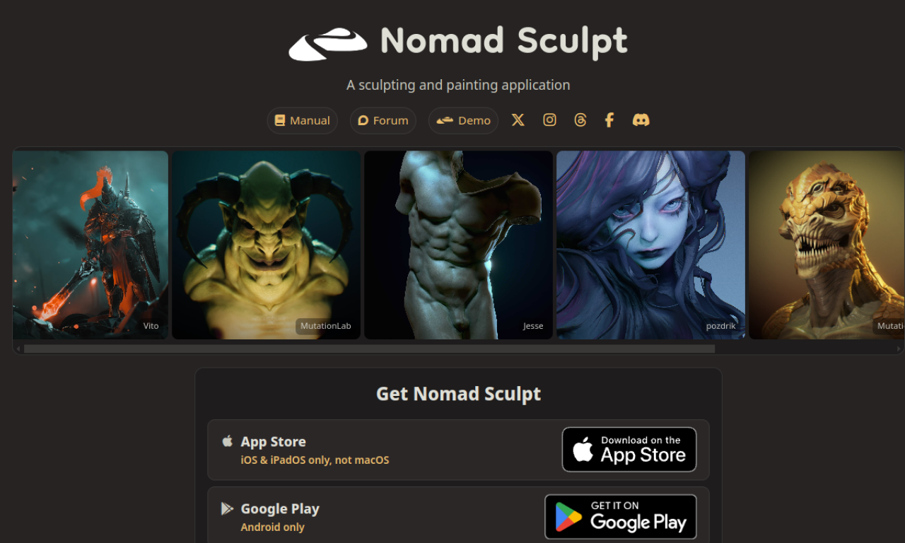 Nomad Sculpt screenshot